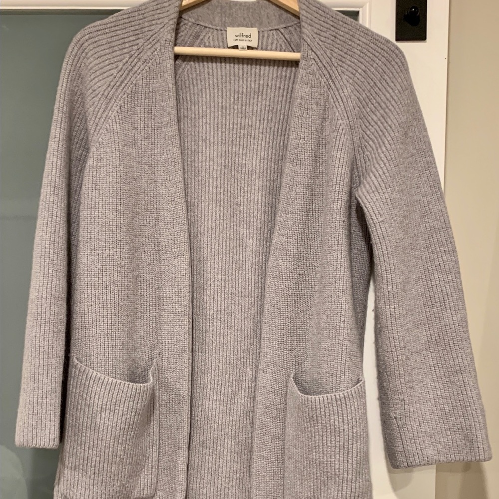 Wilfred by Aritzia long duster sweater